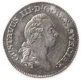 Sweden: 1/3 Riksdaler 1789.