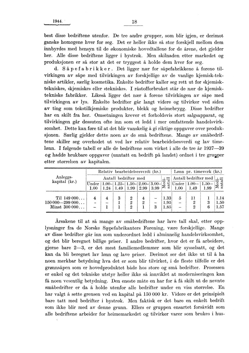 1944. 18 best disse bedriftene utenfor. De tre andre grupper, som blir igjen, er derimot ganske homogene hver for seg.