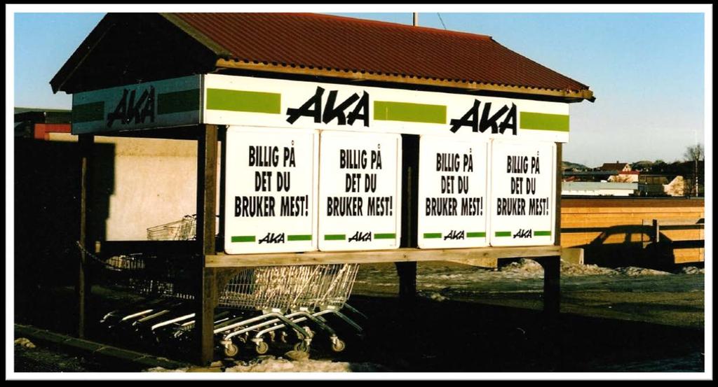 AKA sprer seg i hele sør- Norge og teller på midten av 90-tallet over 40 butikker,