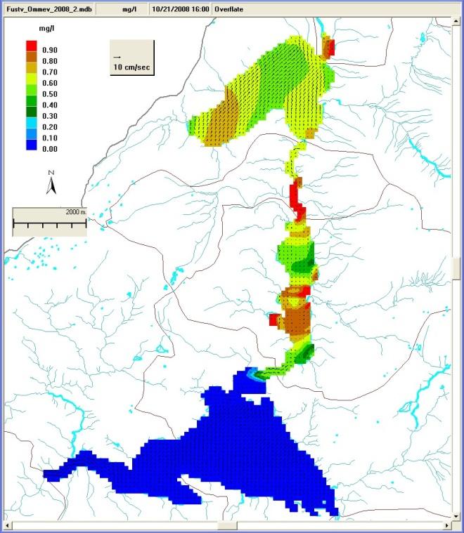 Overflate 20.okt.kl.16. Dosering Ømmervatn kl.08-16 Overflate 21.okt. kl 04 Overflate 21.okt. kl.16. Dosering Mjåvatn kl.8-16 Overflate 22.