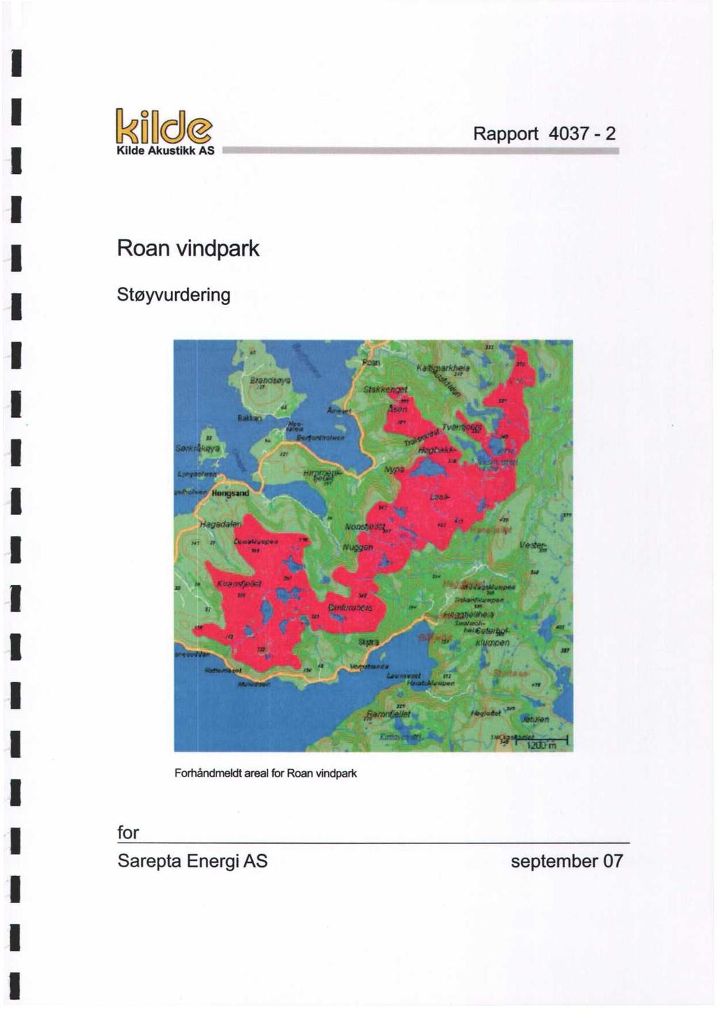 Kilde Akusikk AS Rappor 4037-2 Roan vindpark Søyvurdering i P