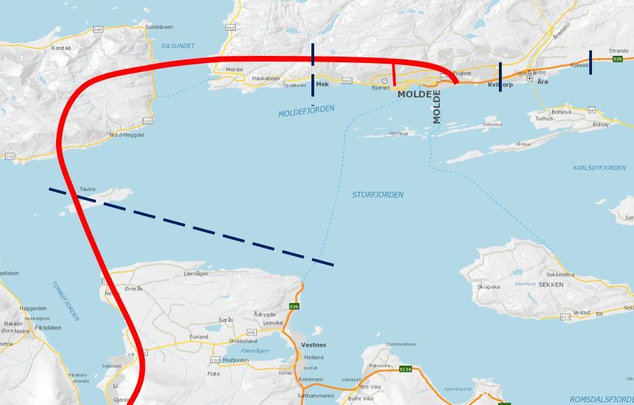 Beregninger av framtidig trafikk Trafikk i Molde med og uten