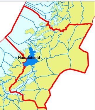 Namsos har også utredningsalternativ med Ytre Namdal Overhalla har utredningsalternativ også østover.