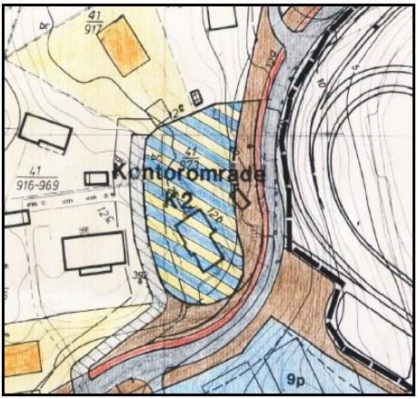 I kommunedelplan Ny-Paradis, Hop, Nesttun og Nesttun Vest (NHNN), vedtatt i 2001 er eiendommen regulert som bolig/næring med 30 % BYA.