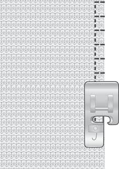 SØM OG OVERLOCK Sømmen/overlock-sømmen syr sømmen og kaster over kanten samtidig.