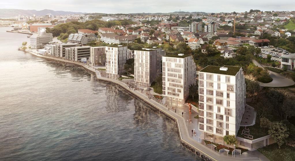 Bjergsted-parken konserthuset Stemmen/ Tasta idrettspark promenade fjordsol Du spaserer til