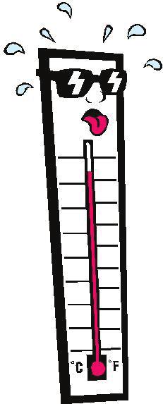 Ved høy lufttemperatur synker RF, og for høy innetemperatur er vanlig årsak til opplevelse av tørr luft (ved siden av