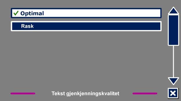 Dersom en stemme blir fjernet, vil den ikke kunne velges som lesestemme lenger. Språkene som det er blitt aktivert en stemme for, vil vises øverst på språklisten og være markert med en hake. 5.2.