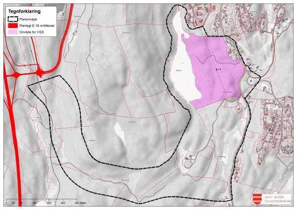 Side 2 av 2 2. Planstatus: Arealet er uregulert, men er konsekvensutredet og foreslått til offentlig formål i kommuneplanen som er under revisjon.