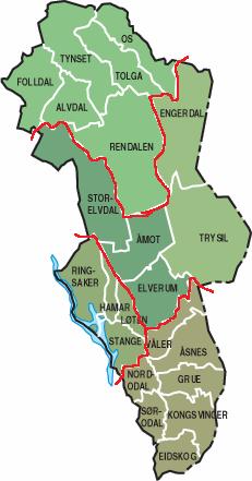 Nord-Østerdalsregionen 1000 m3 1000 900 800 700 600 500 400 300 200 100 0 2001 2002 2003 2004 2005 Hamarregionen 1000 m3 1000 900 800 700 600 500 400 300 200 100 0 2001 2002 2003 2004 2005 Figur 2: