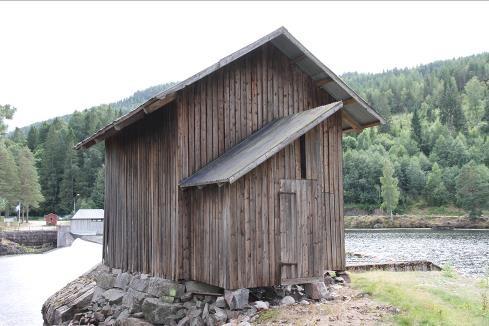 Kjeldal ID 171941-43 Nålehus ved Kjeldal dam Nålehus ved Kjeldal dam.