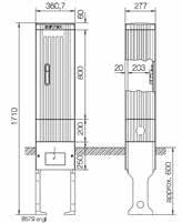 2M poly m/3p NH00 dør SZ175LA1 583 x 1710 x 277 17 017 25 Målersk.