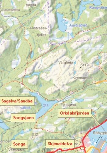 For begge alternativ legges vannveien i fjell (tunnel) fra Våvatnet til Snillfjorden ved Aunbukta.