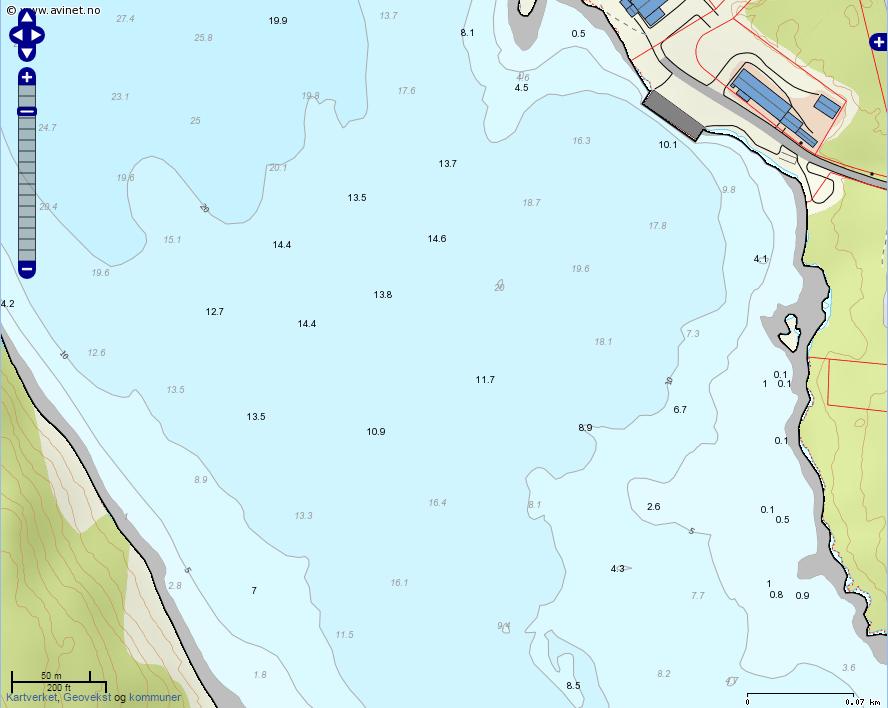 = beskyttet kyst/fjord. I henhold til Vann-nett er økologisk tilstand satt til god, mens kjemisk tilstand er udefinert, men kunnskapsgrunnlaget er middels.