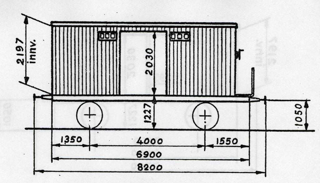 Utvendig bredde: Utvendig vognkasselengde: Gulvflate: