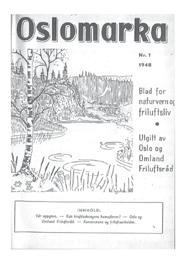 Årsberetning 2016 // 5 Bladet Oslomarka ble utgitt av OOF. Oslomarkas Friluftsråd stiftes 17. april 1936 Rådet ble stiftet 17.