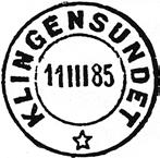 KLINGSUNDET KLINGENSUNDET poståpneri, i Kvam annex til Stod prestegjeld, ble inntil videre underholdt fra 01.10.1881. Fra postedsfortegnelsen 1892 er navnet skrevet KLINGSUNDET.
