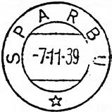 Forminsket stempelavtrykk Stempel nr. 2 Type: I Utsendt 20.01.