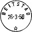 Stempel nr. 4 Type: SL Bestilt gravør 04.09.1924 BEITSTAD Innsendt Registrert brukt fra 20 XI 26 TK til 13 IX 57 IWR Stempel nr.