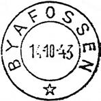 Poståpneriet BRUSTU ble lagt ned fra 1.11.1960. BYAFOSSEN BYAFOSSEN poståpneri, på jernbanestasjonen, i Egge herred, ble underholdt fra 15.11.1905. Poståpneriet ble lagt ned fra 01.