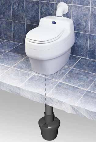 Toalett komfort Separett Villa 9000/9010 Separett Villa er urinseparerende toaletter for hytter med og uten strøm.