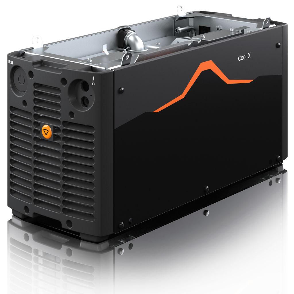 Cool X Cooling unit Cool X-kjøleenheten, som har en kjøleeffekt på 1 kw med tre liter kjølevæske, er det optimale