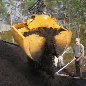 behandling av 8 500 tonn slam per år Slammet komposteres og