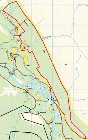 7.6 Storfjord Røykeneselva utvidelse (Bjørnskogen) Området i vest er tatt ut, fordi verneverdiene der er relativt små, med mye yngre og berørt skog, og fordi det er store brukerinteresser i området.