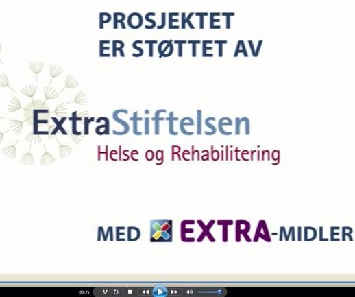 Video produsert til oppsummerings- og evalueringsseminar Prosjektgruppen har produsert en 7 minutter lang enkel video om prosjektet, som ble vist for deltakerne under webkontaktseminaret.