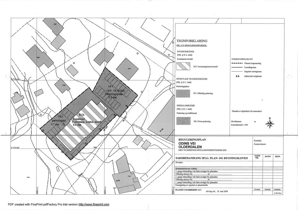 v. 1EGNFORKLARING PBL 25 REGULERINGSFORMÅL BYGGEOMRÅDER (PBL 25 2. ledd) Kombinerte formål: STREKSYMBOLER MV. KO1 Forretning/kontor/motell Formålsgrense Ra Planens begrensning 773 45b, 01.