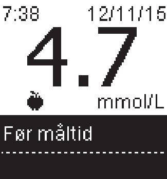 9 10 Blodsukkermålinger 2 eller eller Legg til markør vises.
