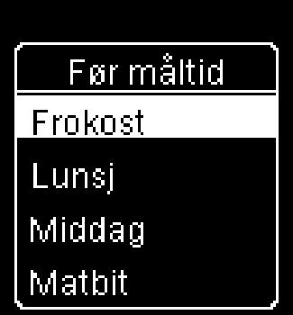 1 2 Blodsukkermålinger 2 eller eller Når du har utført en blodsukkermåling, vises
