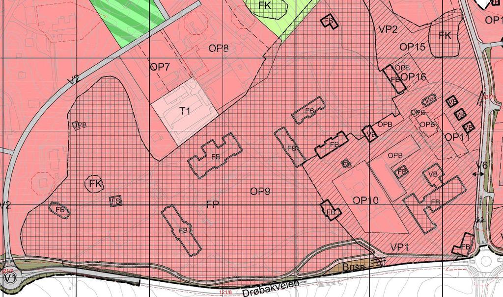 3.1.1 Sentralområdet Felt OP9-11 betegnes som Sentralområdet. Det eldste området til Norges Landbrukshøgskole innehar store kulturmiljøverdier.