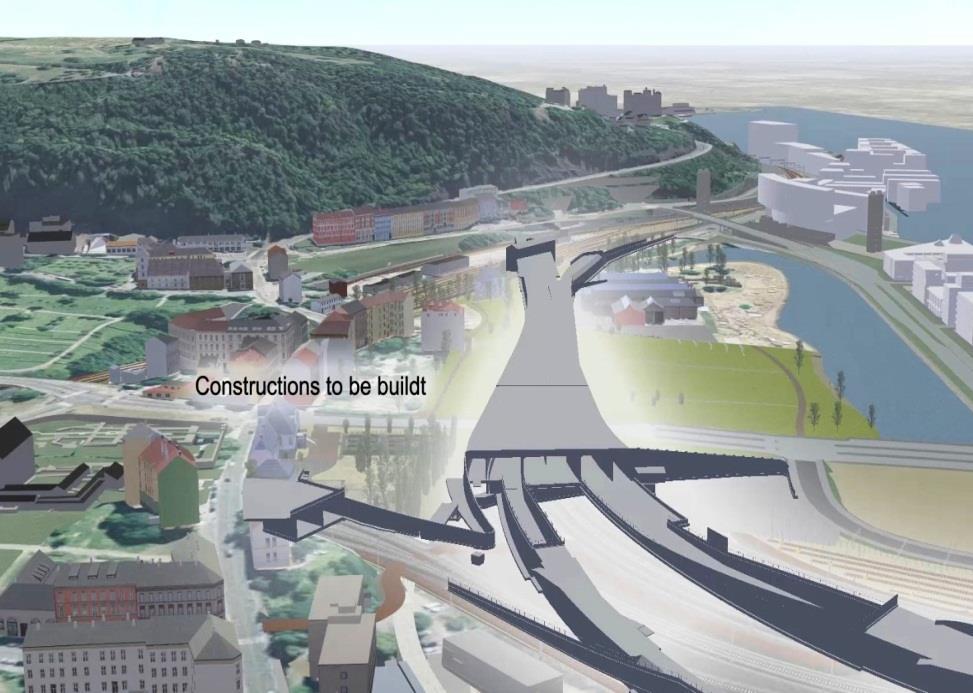 Betong tunnel gjennom Klypen Spesielle Utfordringer: - Kvikkleire, -