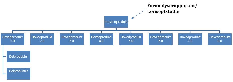 2. Prosjektproduktene De 8 prosjektproduktene vil sammen