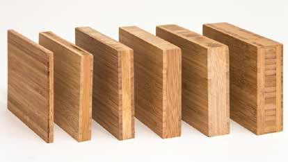 Konstruksjon Bambusplater konstrueres lagvis, ikke ulikt kryssfiner.