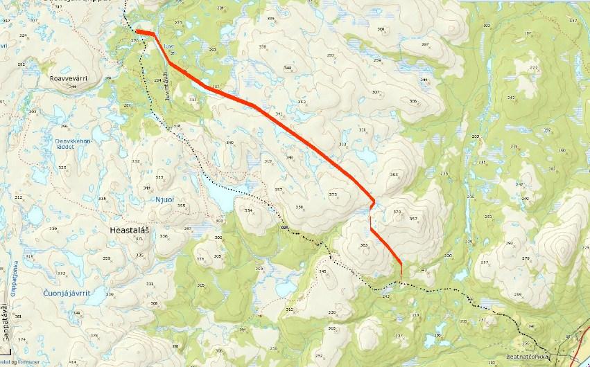 dette kartet må godkjennes av Fylkesmannen for at kommunen neste skutersesong skal kunne videreføre ikke-godkjente, tidligere oppmerkede traséer, samt nye traséforslag.