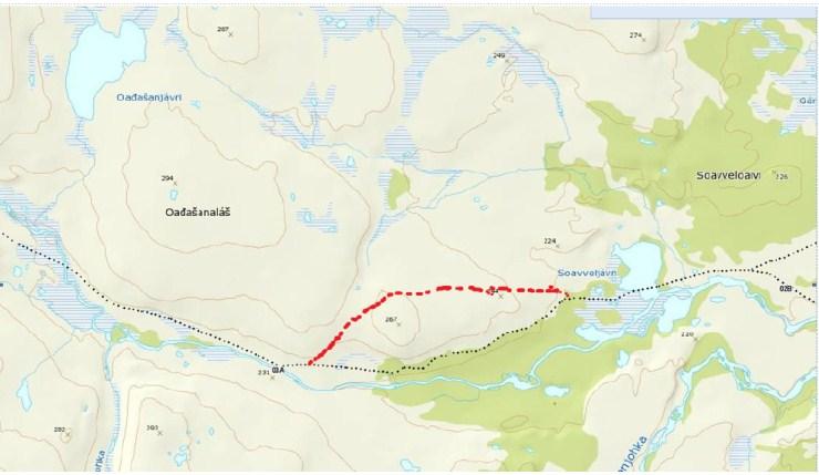 Det er innhentet informasjon fra nordatlas og naturbase vedrørende endringene på de to strekningene, jf.naturmangfoldsloven 8.