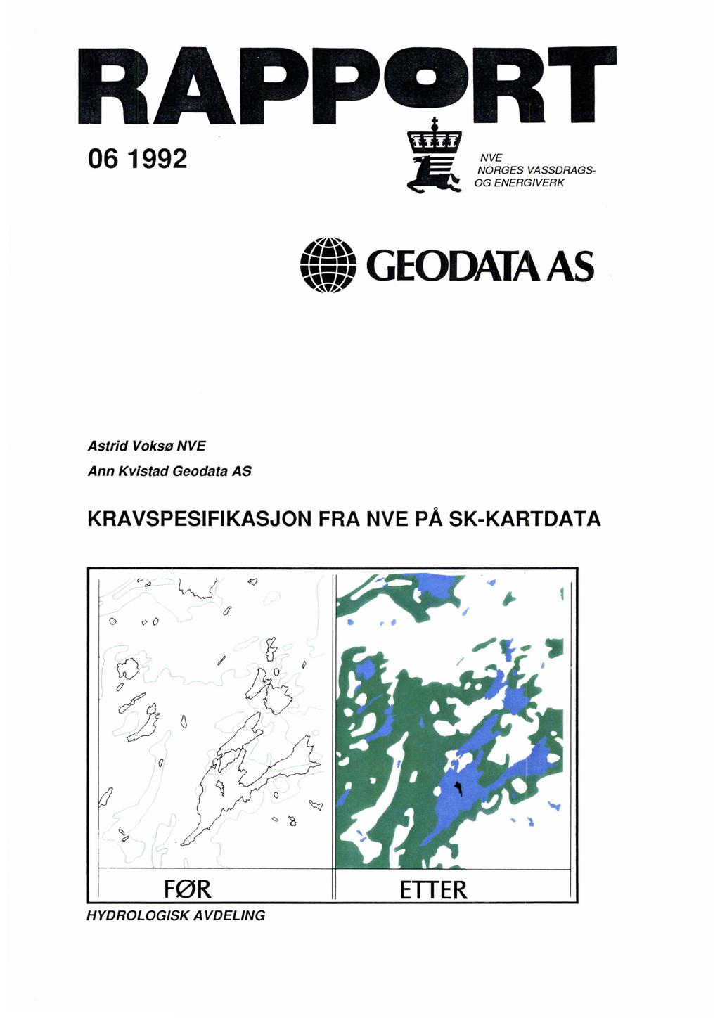 06 1992 NVE NORGES VASSDRAGS OG ENERGIVERK- 1:=11.