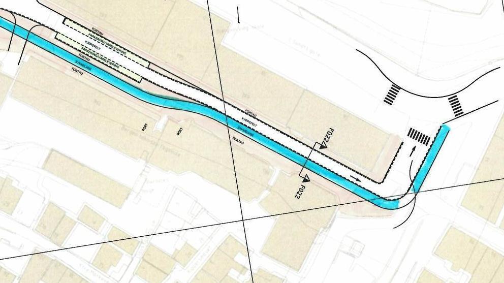 til av og påstigning. Dersom denne løsningen velges bør busstraseen legges til C Sundts gate. Figur 4.