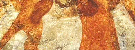På 1200 tallet ble noen av karolinske fresker på kirkens østside overmalt med vakre og fargestrålende romanske fresker.
