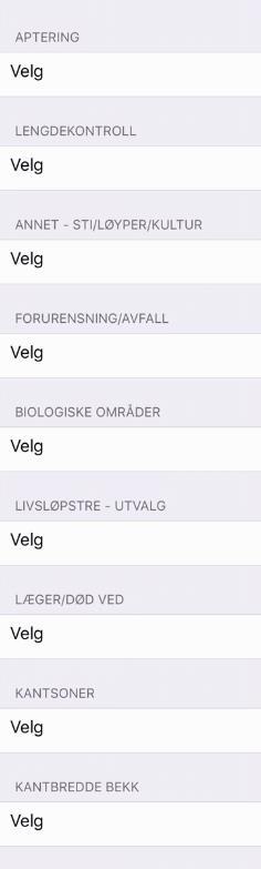 Livsløpstre Registreringer