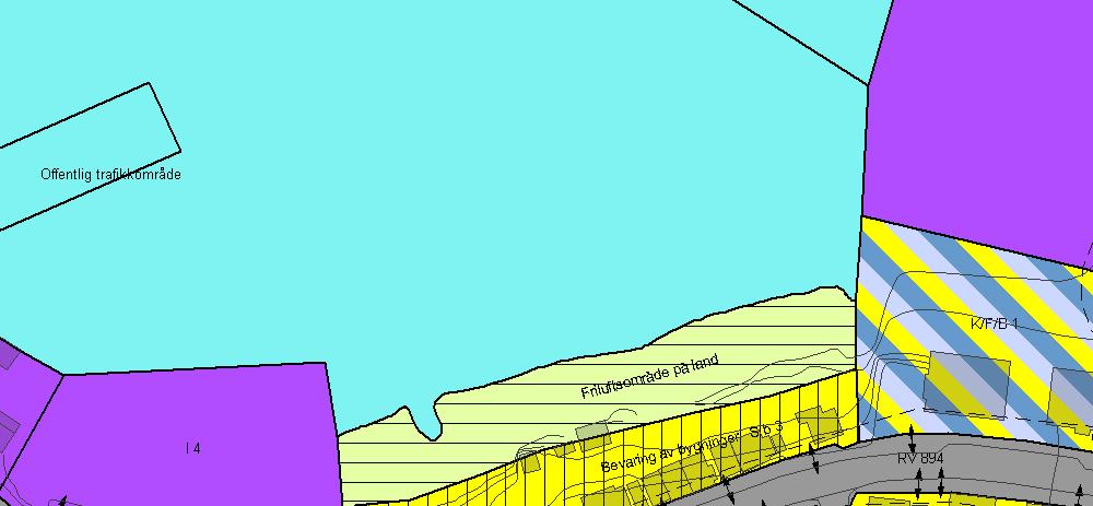 Reguleringsplan 2022-32 KJØLLEFJORD PlanID 2005-01, LEBESBY KOMMUNE Reguleringsendring sak 13/267 Bakgrunn Sb3 forslag om endring til boligområde Vedlegg D 3 Nytt eller eksisterende formålsområde som