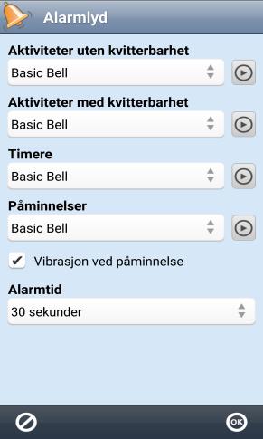 5.3 Dato og tid Innstilling av dato, tid og tidsson stilles via Handi Innstillinger Android Innstillinger Generell styring Språk og tid Dato og tid.