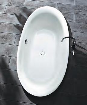 Badekarene er produsert i sanitærakryl som alltid føles mykt og varmt.