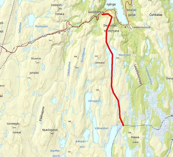 Ny løype fra Šuoššjohka til Geassájávri (Sommervann) Kommunestyret vedtok den 18.06 å opprette en ny løype fra Šuoššjohka til Geassájávri (Sommervann). Forslaget ble sendt på høring nå ved 2.