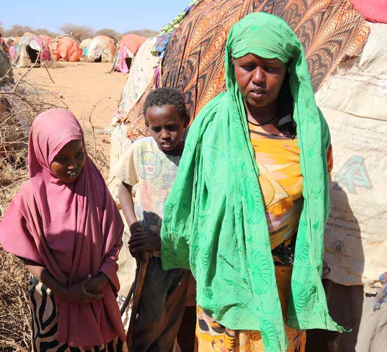 TØRKE På flukt fra tørken: Over en million somaliere er nå på flukt i eget land, og antallet har doblet seg de siste månedene. Mange bor i improviserte teltleire som denne.