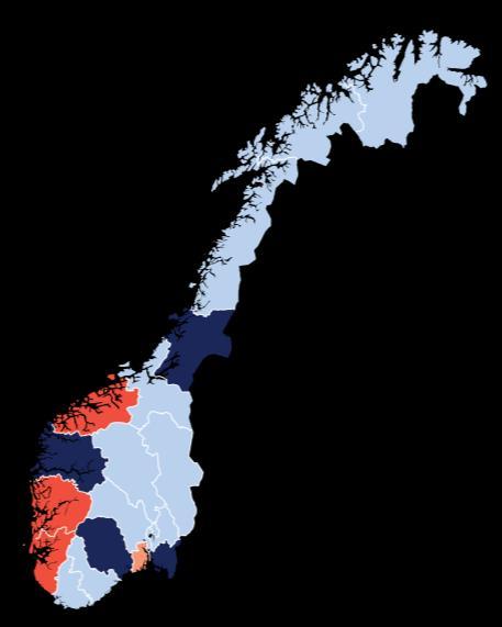 Ledigheten går ned Årlig endring i registrert ledighet i september 216 og september 217 I fjor Nå Stor økning (>1%) Noe økning Uendret Noe bedring Stor bedring (<-1%) Kilder: Nav og 5 Oppgangen er