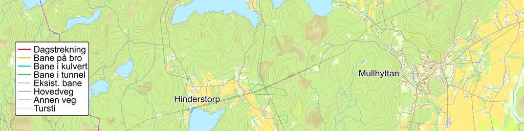 700 m kortere og ha et østre innslag nær vestenden av Borgaresjön. Da vil en imidlertid måtte bygge en stor bro sørøst for Borgaresjön.