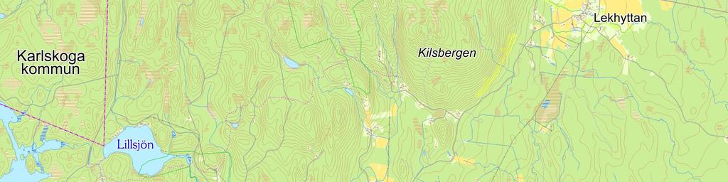 Nye tider for Norge Trasékart 7-12: Linje via Degerfors, optimalisert, men ikke anbefalt trasé fra Sirsjön til Brotorp. Norsk Bane AS.